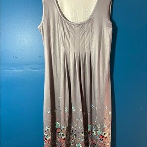 Elegant Floral Sleeveless Dress